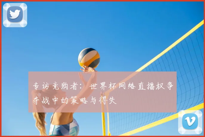 专访竞购者:世界杯网络直播权争夺战中的策略与得失